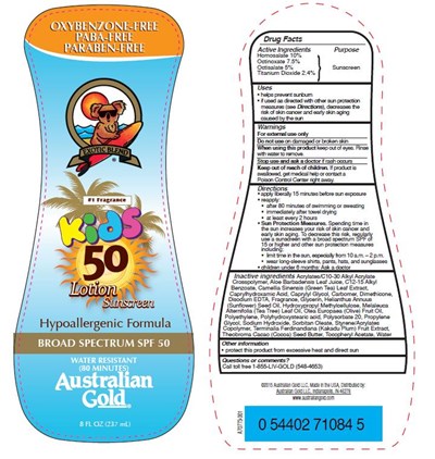 Principle Display Panel - AUG Kids SPF 50 Lotion Sunscreen